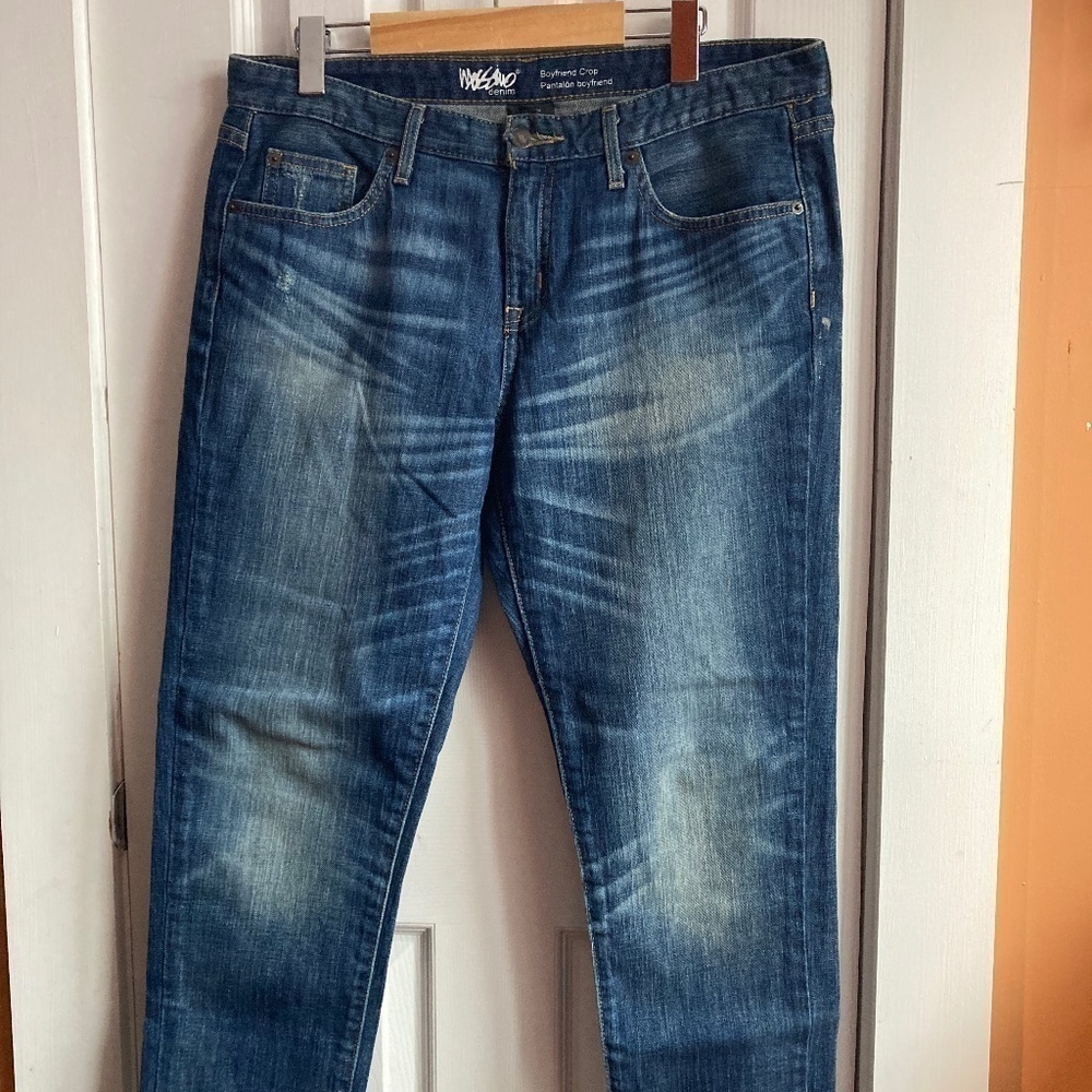 Mossimo Cropped Jeans Boyfriend Crop Stretchy size 6